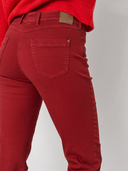 TONI Fashion Style »be loved« red Slim-Fit Jeans mit hohem Bund Verkauf