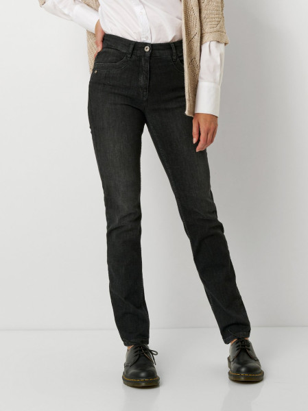 TONI Fashion Style »be loved« dark grey Slim-Fit Jeans mit hohem Bund Sonderangebot der Fabrik