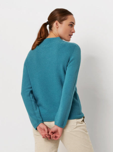 TONI Fashion Style »Helene« petrol Feinstrick-Pulli mit Turtleneck 50% Rabatt mit kostenlosem Versand