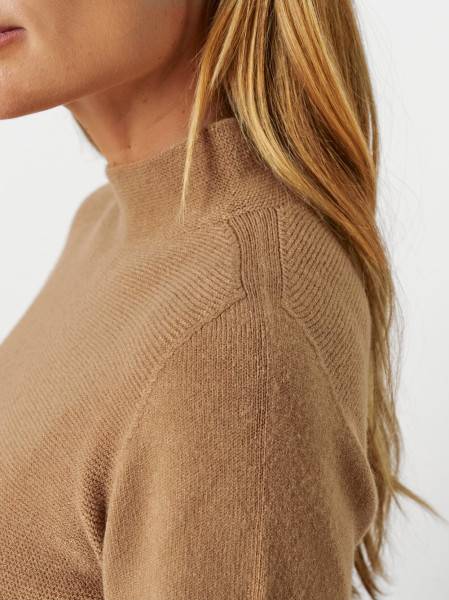 TONI Fashion Style »Helene« brown Feinstrick-Pulli mit Turtleneck im Angebot
