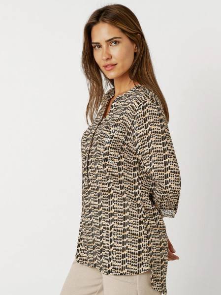 TONI Fashion Style »Bella« multicolour camel Gemusterte Schlupfbluse Blitzverkäufe