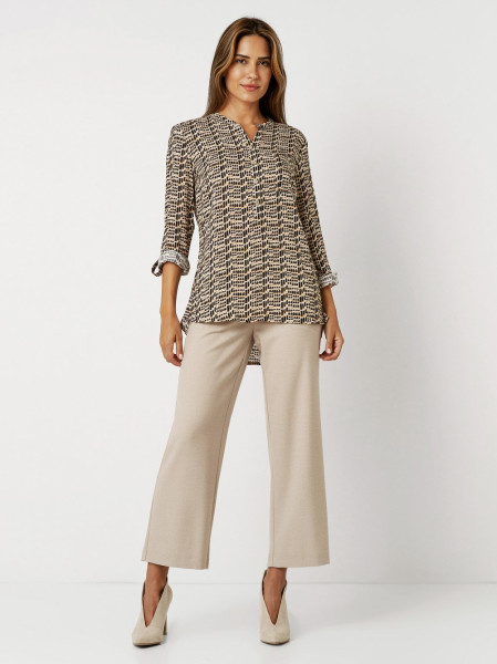 TONI Fashion Style »Bella« multicolour camel Gemusterte Schlupfbluse Blitzverkäufe