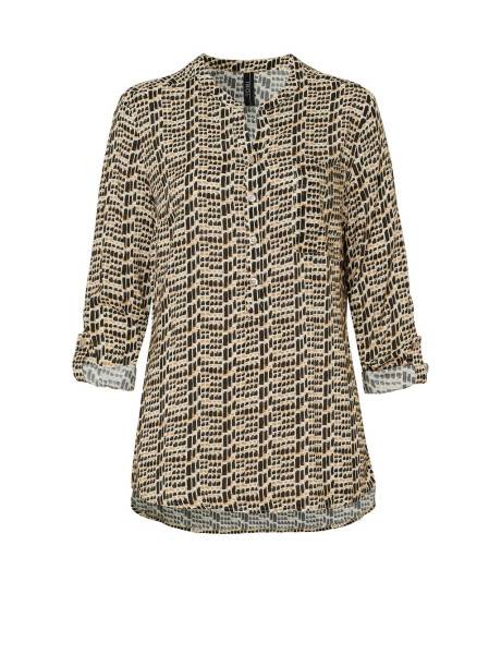 TONI Fashion Style »Bella« multicolour camel Gemusterte Schlupfbluse Blitzverkäufe