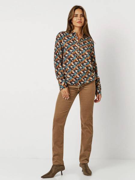 TONI Fashion Style »Bianca« multicolour petrol Bluse mit Hahnentritt Online
