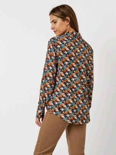 TONI Fashion Style »Bianca« multicolour petrol Bluse mit Hahnentritt Online