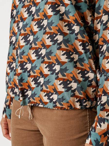 TONI Fashion Style »Bianca« multicolour petrol Bluse mit Hahnentritt Online