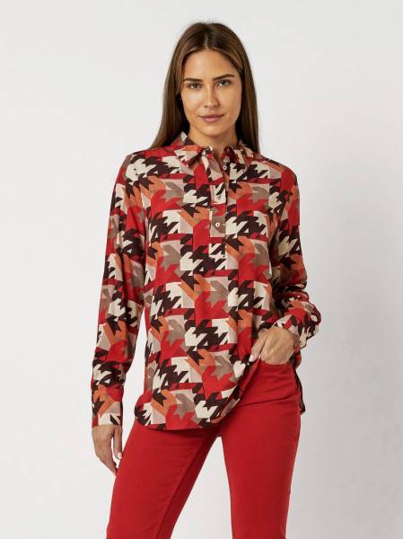 TONI Fashion Style »Celina« multicolour red Bluse mit Hahnentritt Outlet