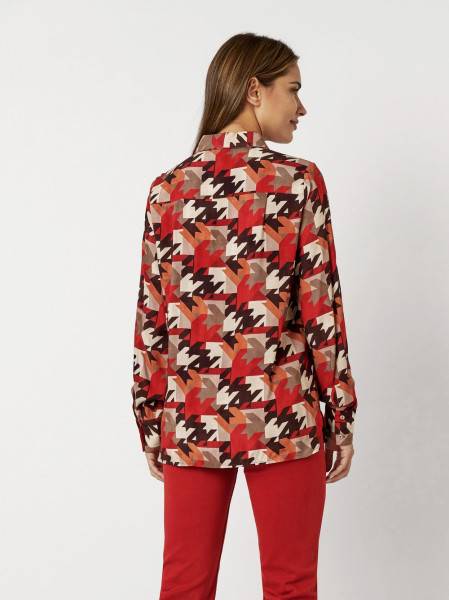 TONI Fashion Style »Celina« multicolour red Bluse mit Hahnentritt Outlet