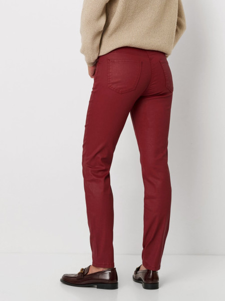 TONI Fashion Style »Perfect Shape« dark red Skinny-Fit im Lederlook Fabrikverkauf