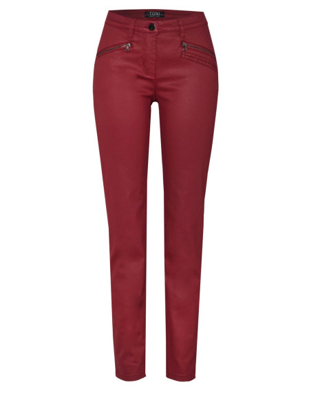 TONI Fashion Style »Perfect Shape« dark red Skinny-Fit im Lederlook Fabrikverkauf