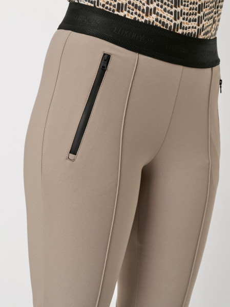 TONI Fashion Style »Jenny« taupe Schmale Businesshose mit Gummizug Meist gekauft