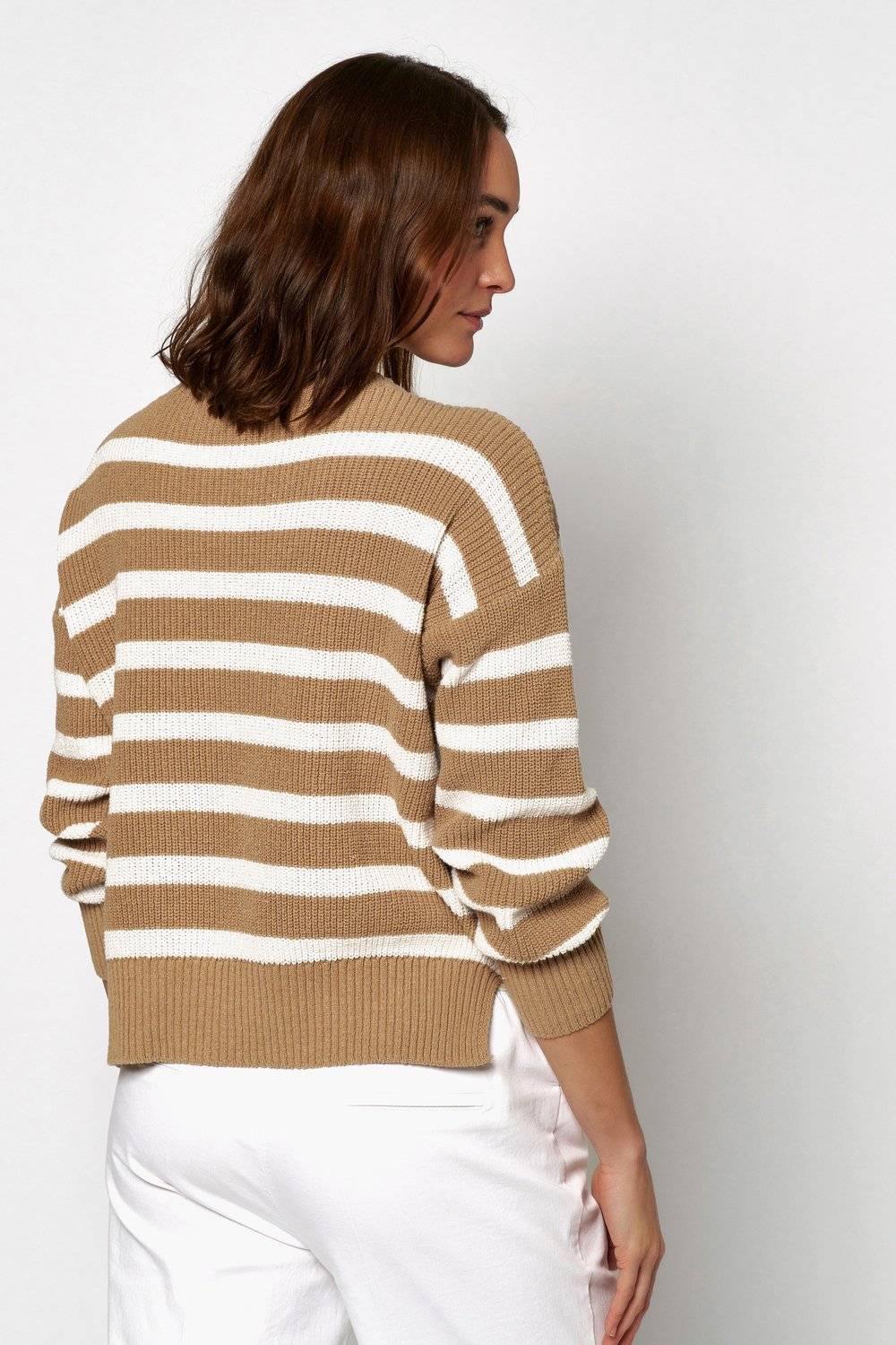 TONI Fashion Style »Inola« camel Lässiger Streifenpulli Online