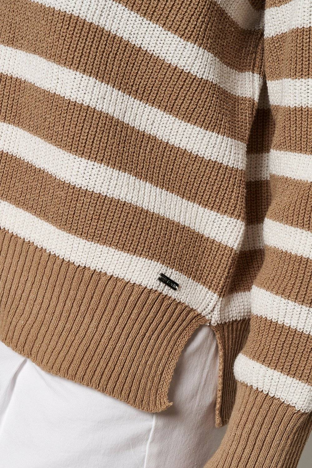 TONI Fashion Style »Inola« camel Lässiger Streifenpulli Online