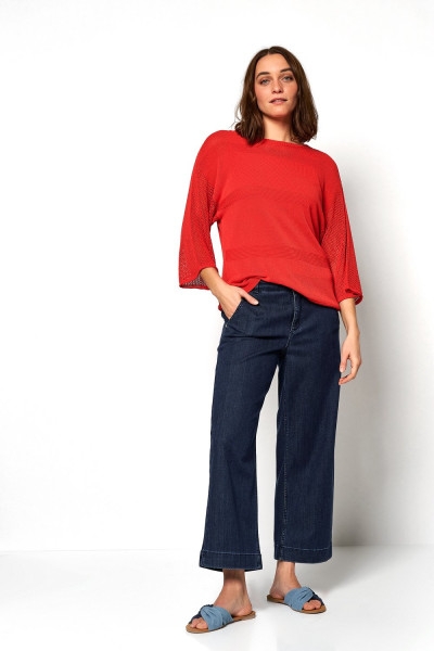 TONI Fashion Style »Gerda« red Gehäkelter Sommerpulli Outlet