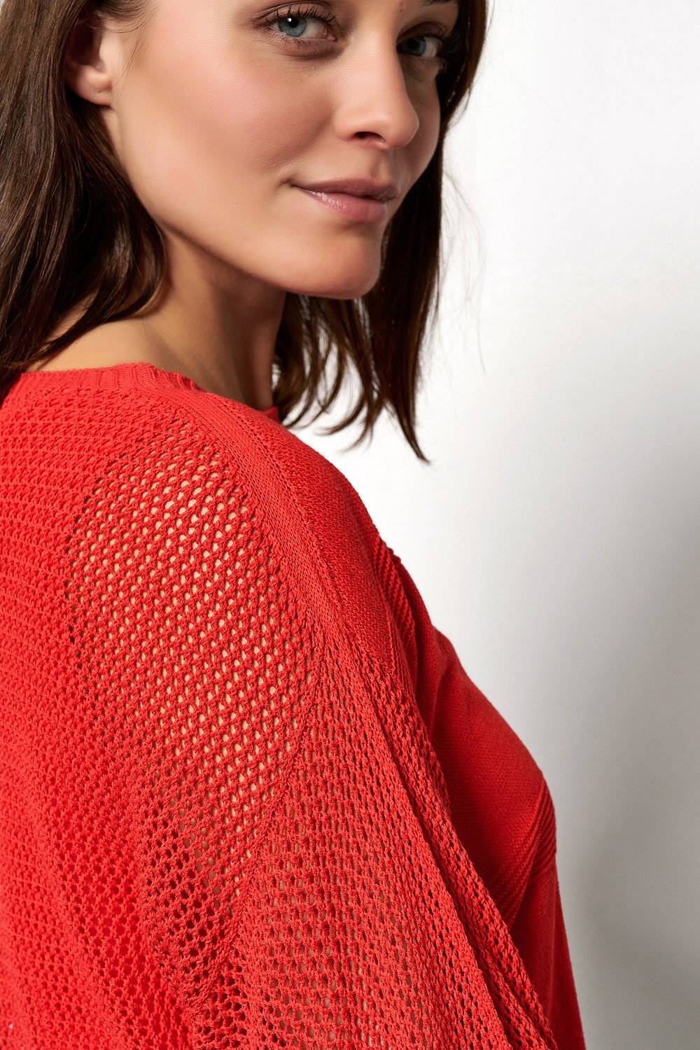 TONI Fashion Style »Gerda« red Gehäkelter Sommerpulli Outlet