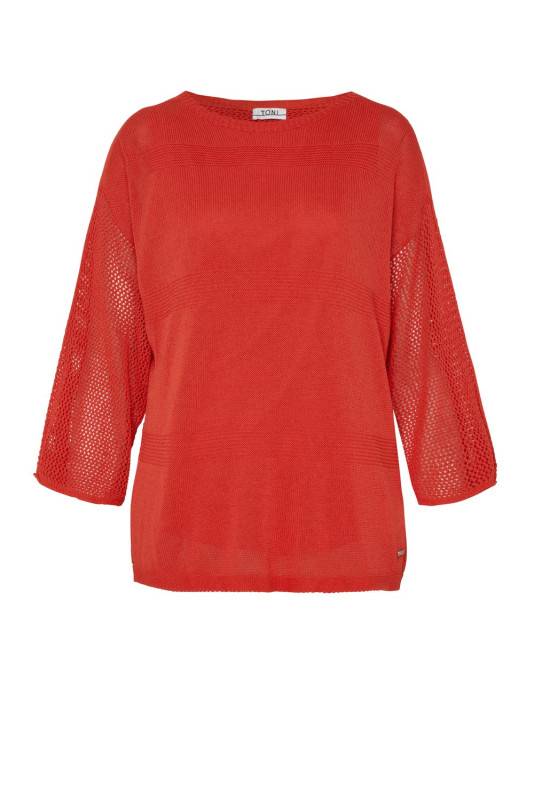 TONI Fashion Style »Gerda« red Gehäkelter Sommerpulli Outlet