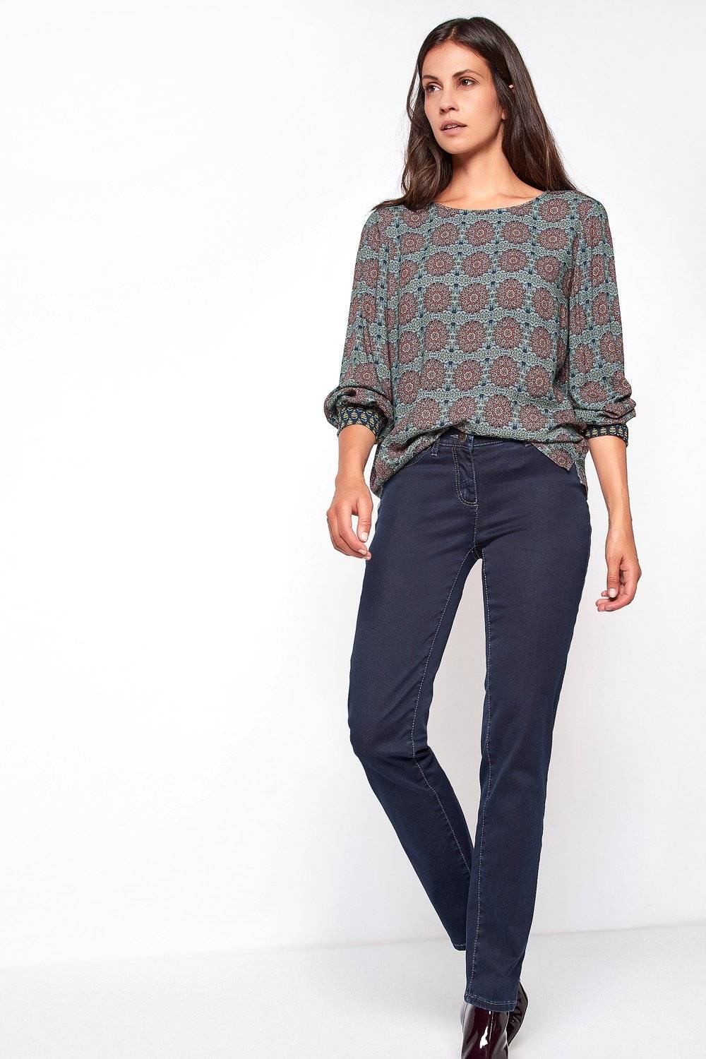 TONI Fashion Style »Perfect Shape« dark blue Dunkle Basic-Shapingjeans im Angebot