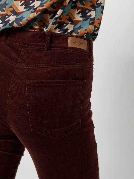 TONI Fashion Style »be loved« dark red Cordhose mit hohem Bund Auslauf
