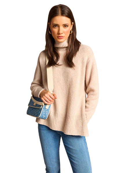 Riani ROLLKRAGEN-PULLOVER MIT HIGH-LOW-SAUM