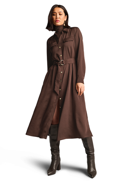 Riani KLEID AUS HAMMERED SATIN Günstiger Verkauf
