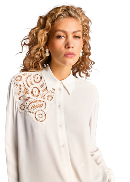 Riani BLUSE MIT MACRAMÉ-STICKEREI Blitzverkäufe