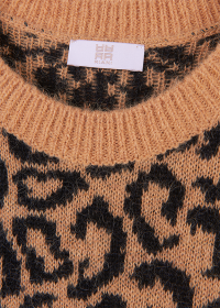Riani KURZARM-PULLOVER MIT OCELOT PRINT Top Angebot