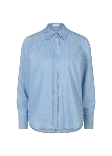 Riani BLUSE AUS LIGHT DENIM Schlussverkauf