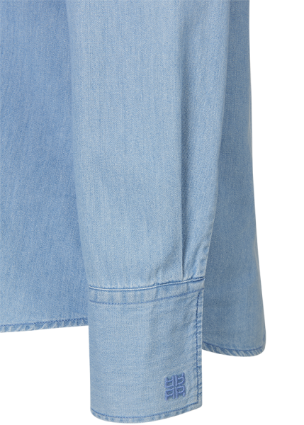 Riani BLUSE AUS LIGHT DENIM Schlussverkauf