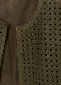 Riani KURZE LEDERJACKE MIT NETZOPTIK Heißer Verkauf