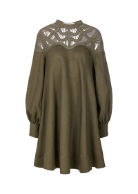 Riani LEINENKLEID MIT MACRAMÉDETAIL Sonderangebot der Fabrik