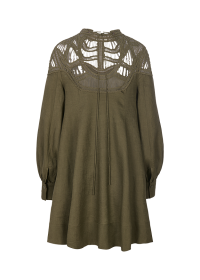 Riani LEINENKLEID MIT MACRAMÉDETAIL Sonderangebot der Fabrik