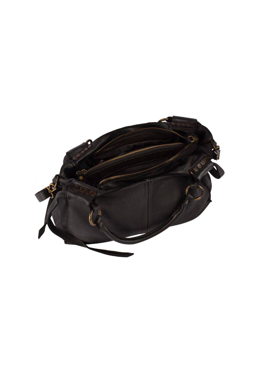 Schmuddelwedda DreiMaster Vintage Henkeltasche aus Leder Schlussverkauf