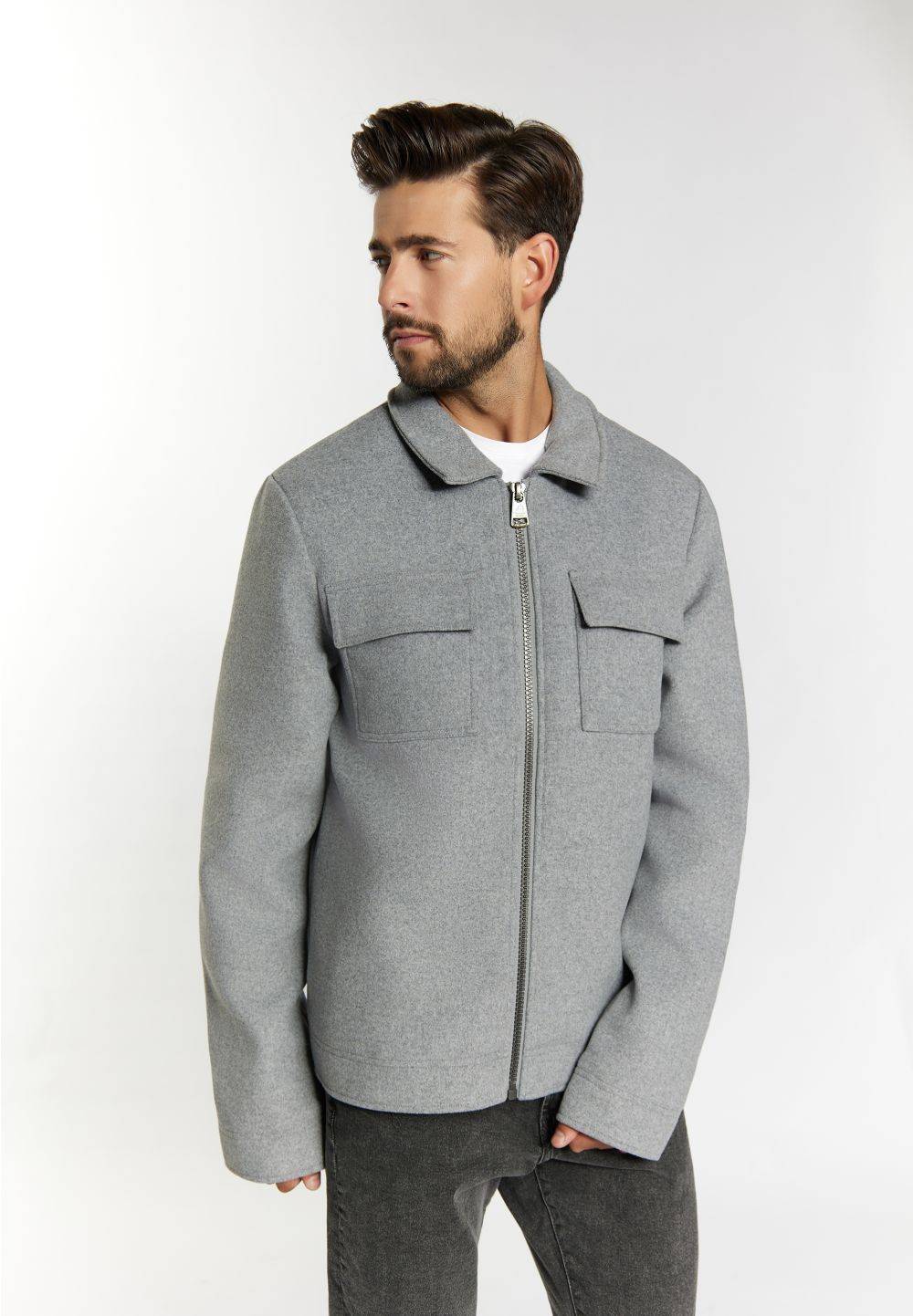 Schmuddelwedda DreiMaster Vintage Übergangsjacke aus Wollgemisch