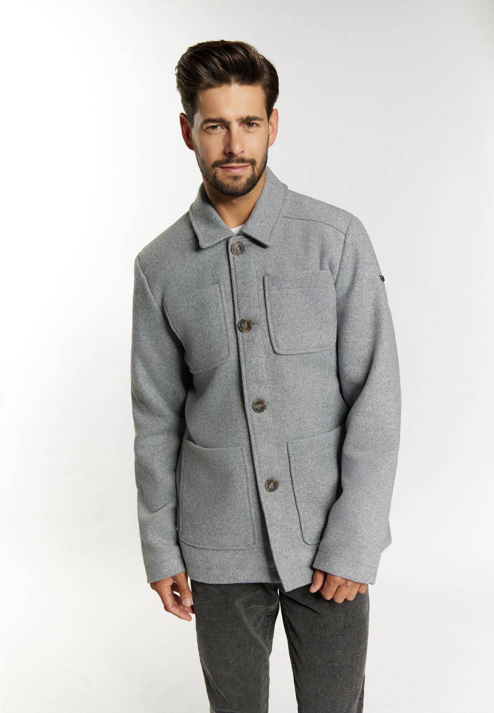 Schmuddelwedda DreiMaster Vintage Übergangsjacke aus Wollgemisch