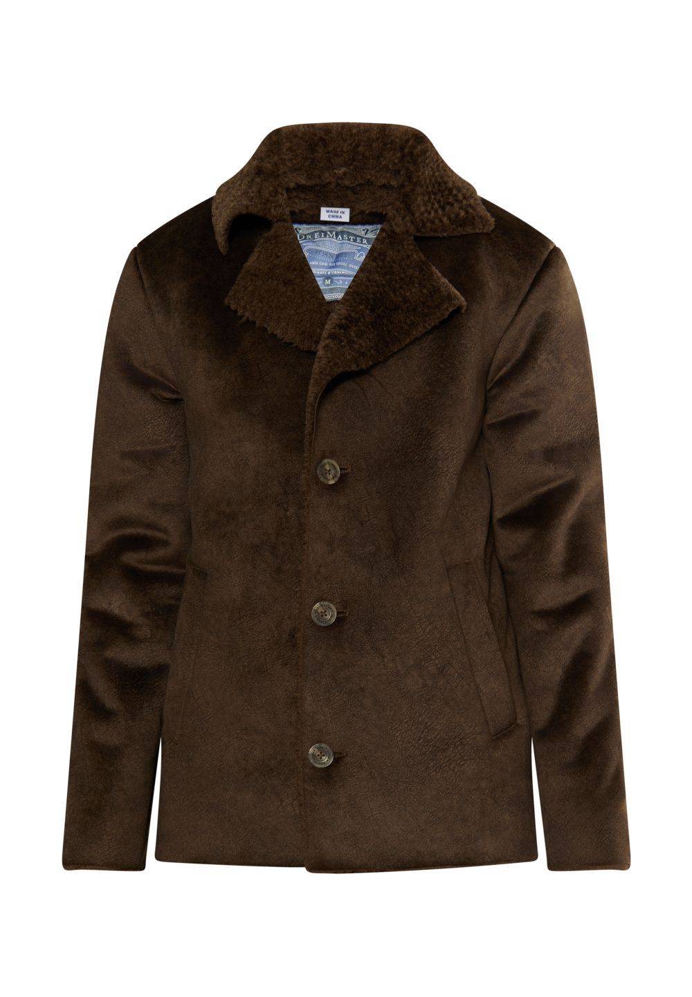 Schmuddelwedda DreiMaster Vintage Übergangsjacke aus Fellimitat im Angebot