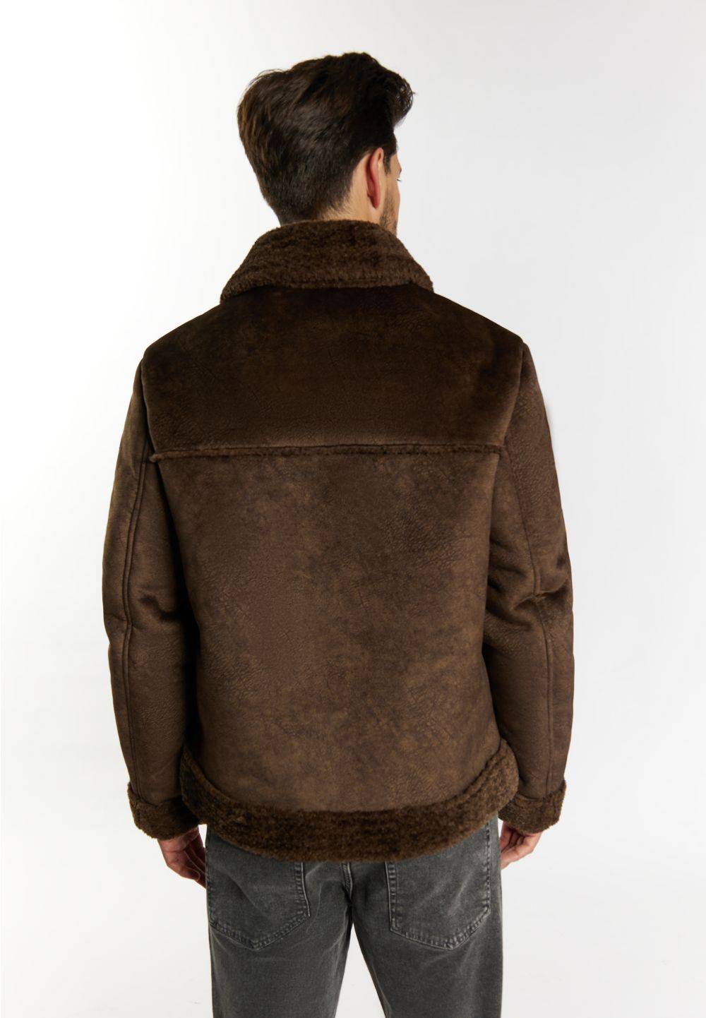 Schmuddelwedda DreiMaster Vintage Übergangsjacke aus Fellimitat Schlussverkauf