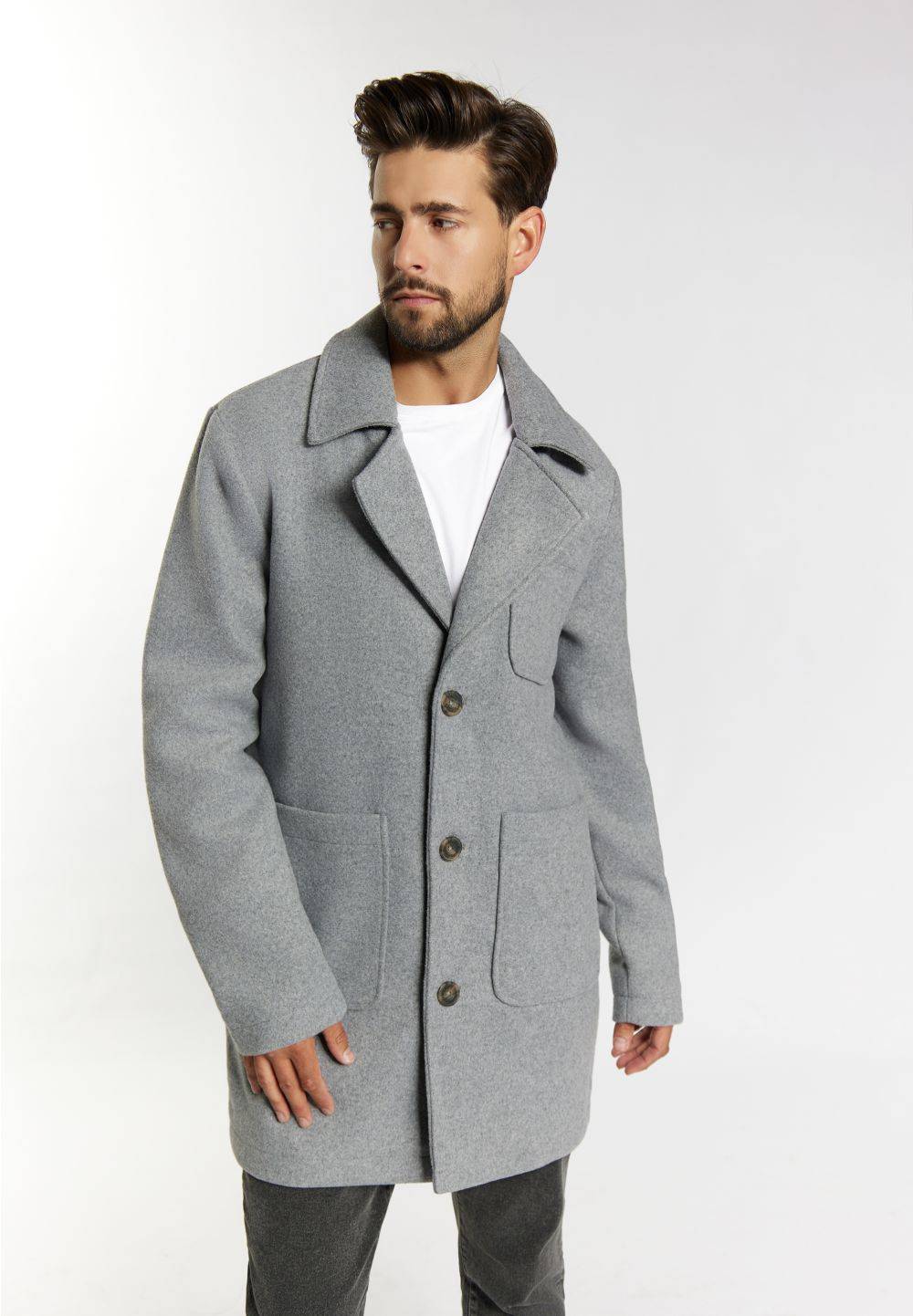 Schmuddelwedda DreiMaster Vintage Kurzmantel aus Wollgemisch