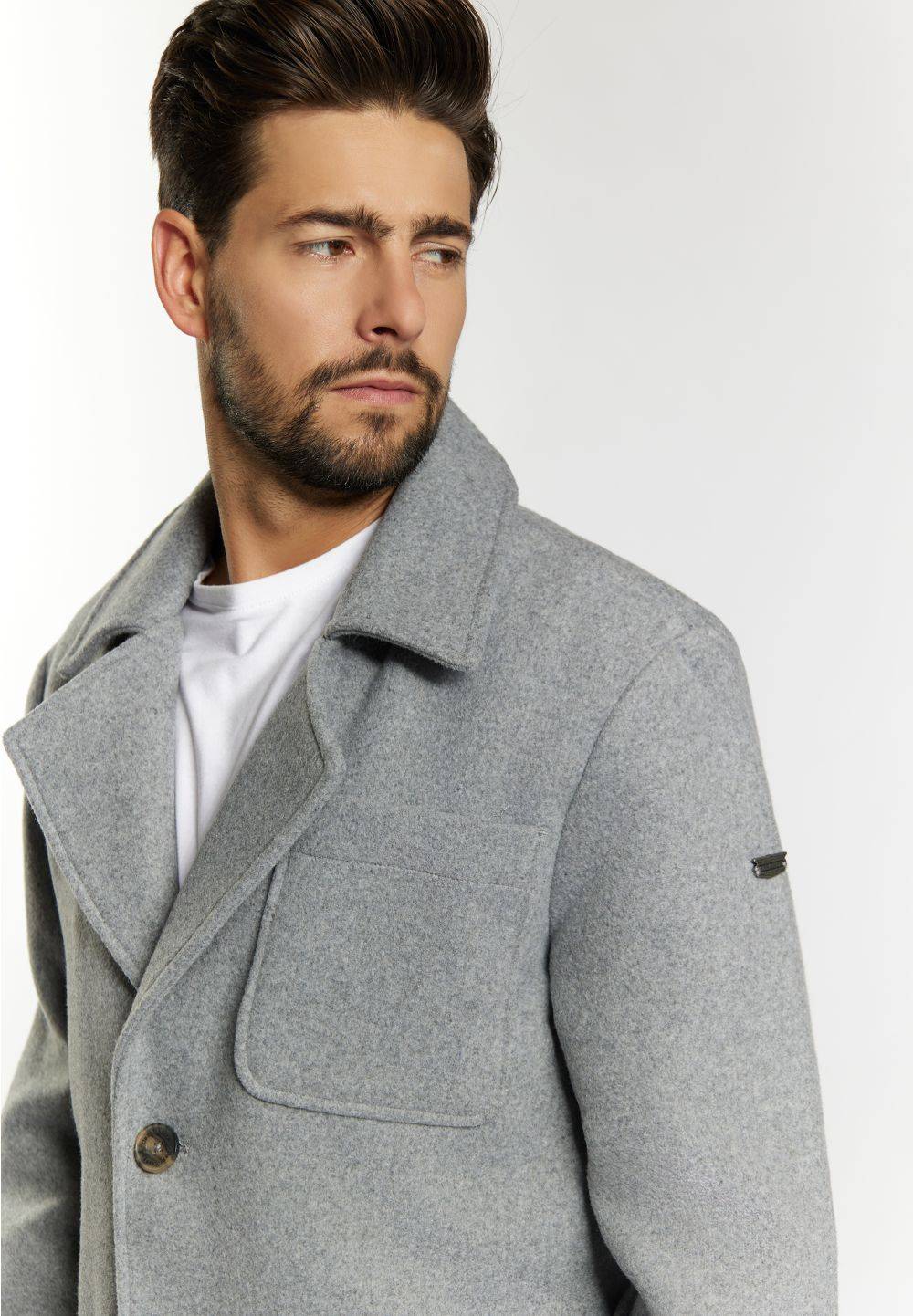 Schmuddelwedda DreiMaster Vintage Kurzmantel aus Wollgemisch Outlet