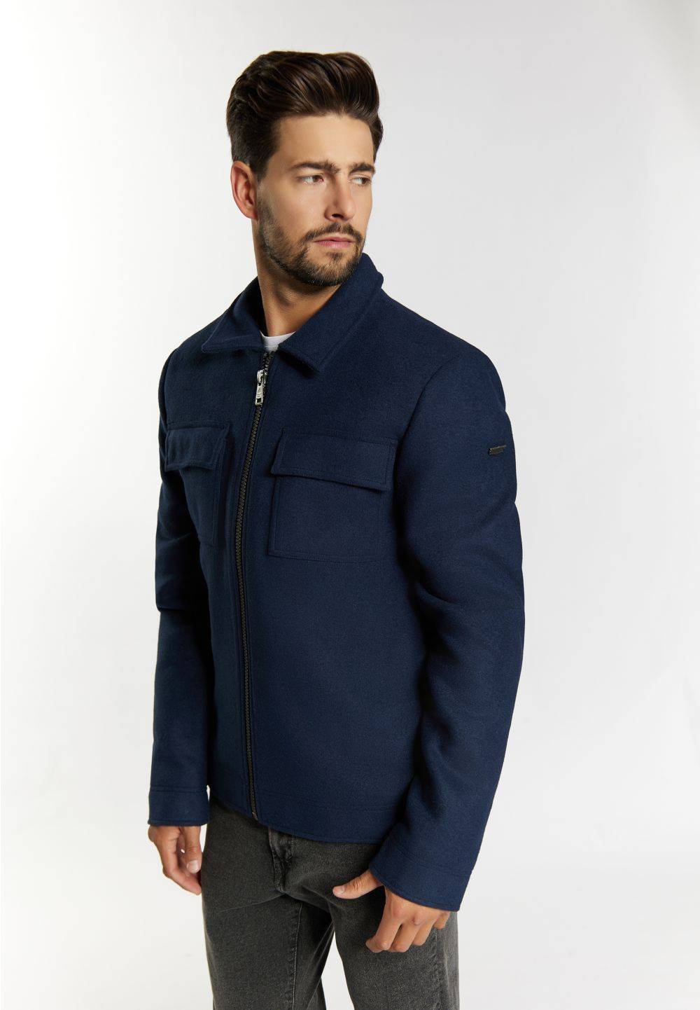 Schmuddelwedda DreiMaster Vintage Übergangsjacke aus Wollgemisch