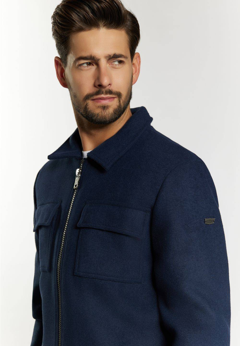 Schmuddelwedda DreiMaster Vintage Übergangsjacke aus Wollgemisch Verkauf
