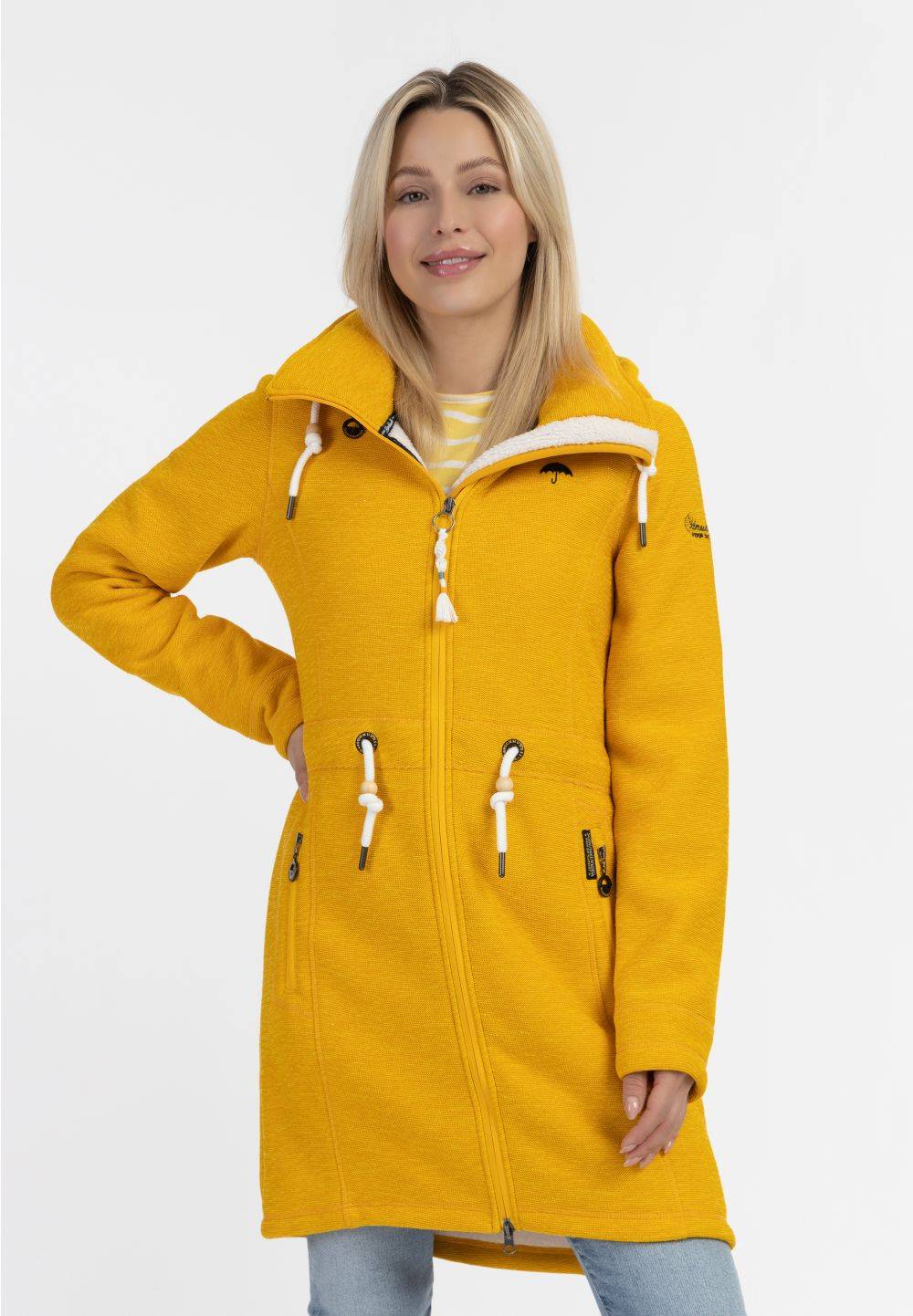 Schmuddelwedda Schmuddelwedda Strickfleecejacke mit Teddyfell