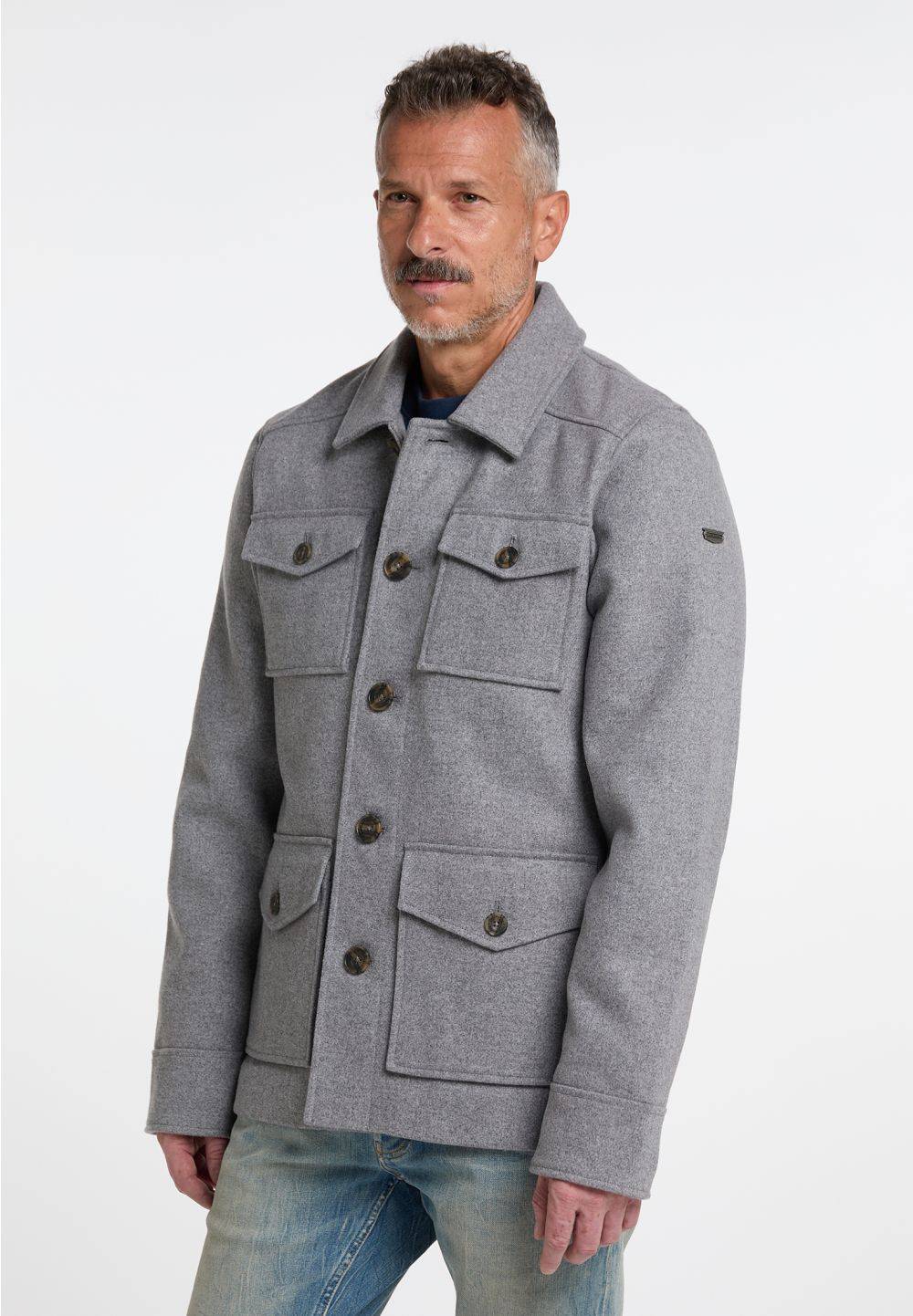 Schmuddelwedda DreiMaster Vintage Übergangsjacke aus Wollgemisch