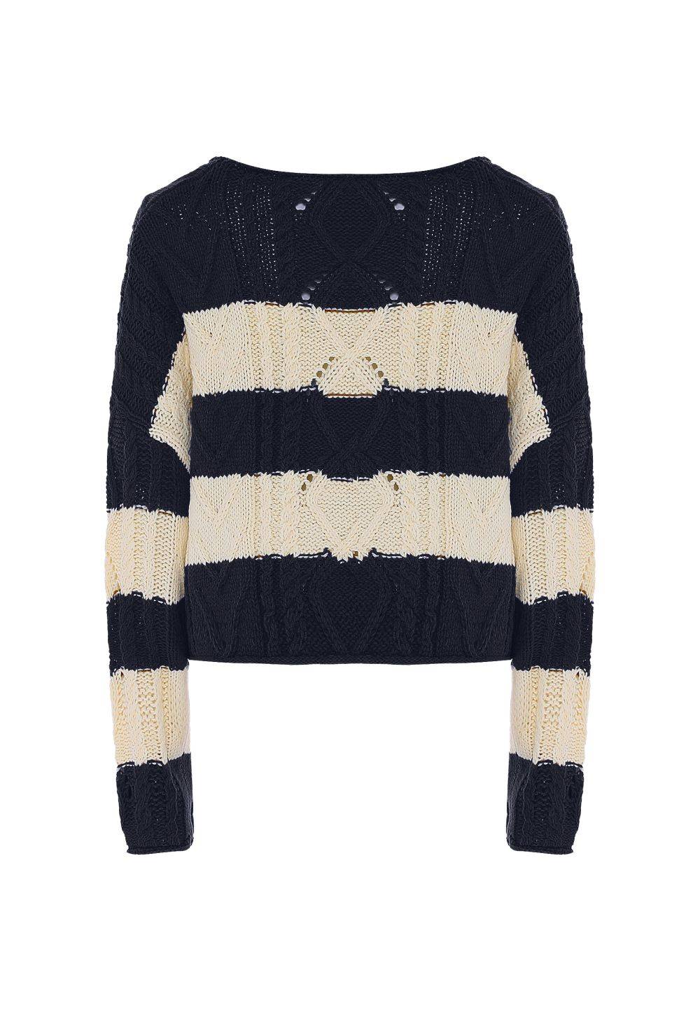 Schmuddelwedda Dreimaster Vintage Pullover mit Streifen Hotsell