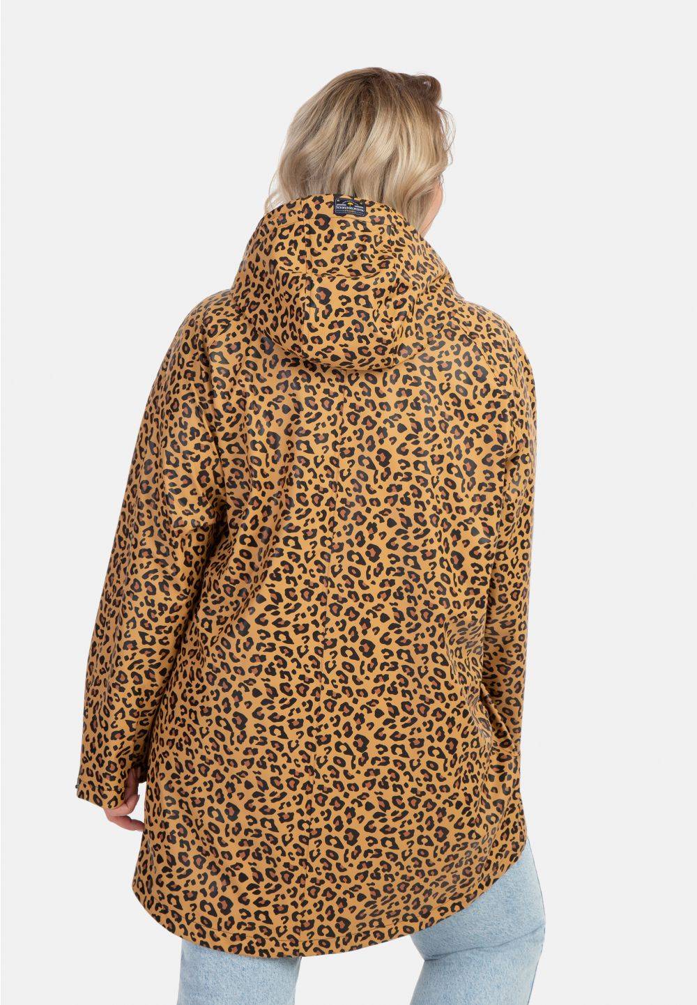 Schmuddelwedda Schmuddelwedda Plus Size Regenmantel mit Leoprint Lagerräumung