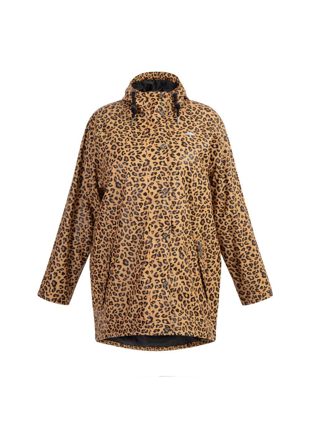 Schmuddelwedda Schmuddelwedda Plus Size Regenmantel mit Leoprint Lagerräumung