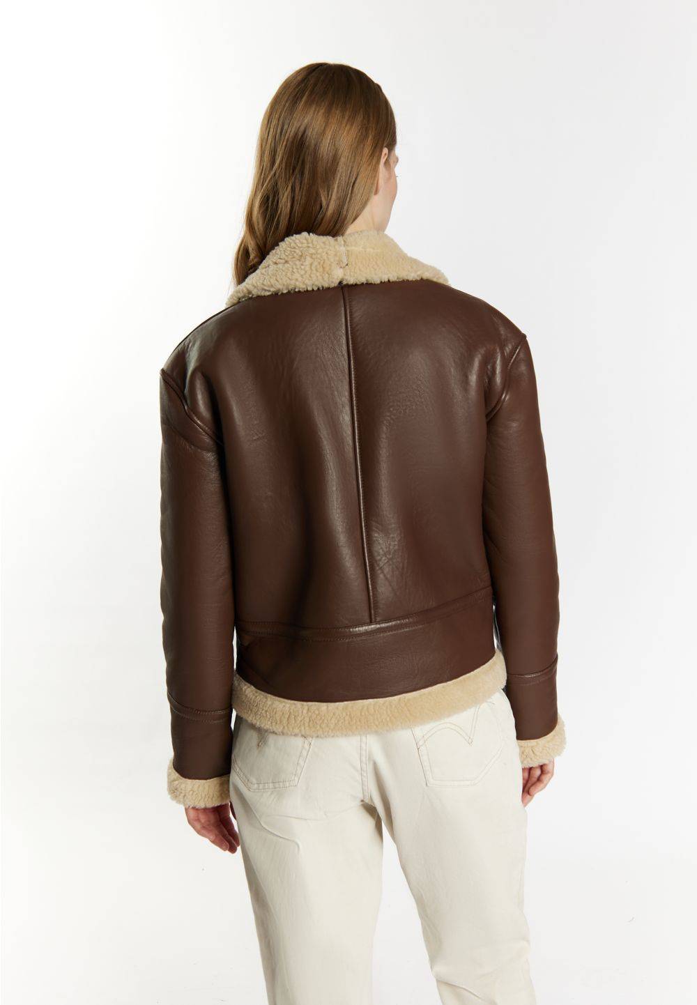 Schmuddelwedda DreiMaster Vintage Lederjacke aus Shearling Letzte 2 Tage