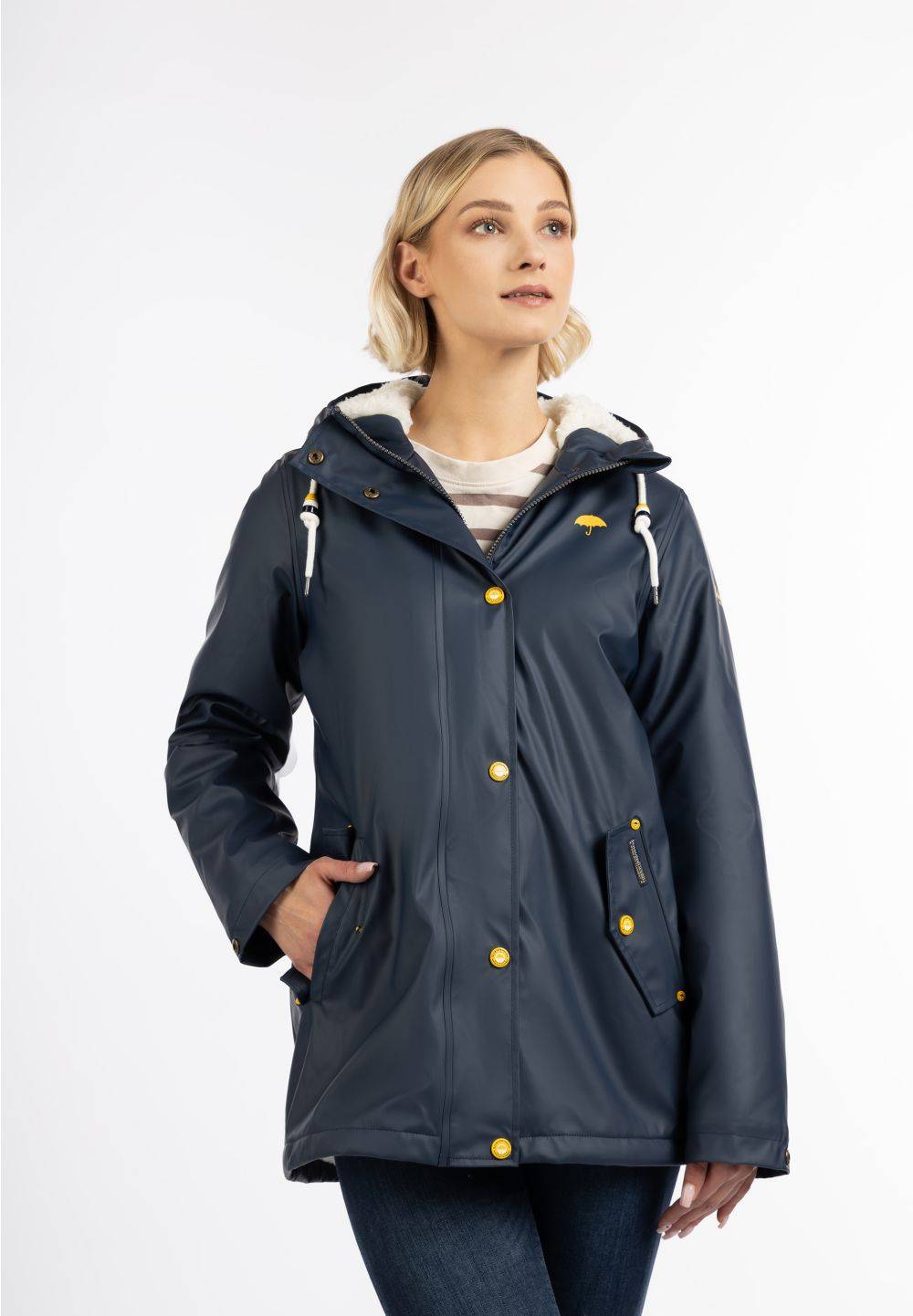 Schmuddelwedda Schmuddelwedda Regenjacke mit Teddyfutter im Angebot