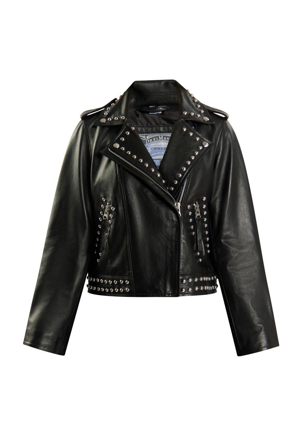 Schmuddelwedda DreiMaster Vintage Bikerjacke aus Leder Neueste Mode