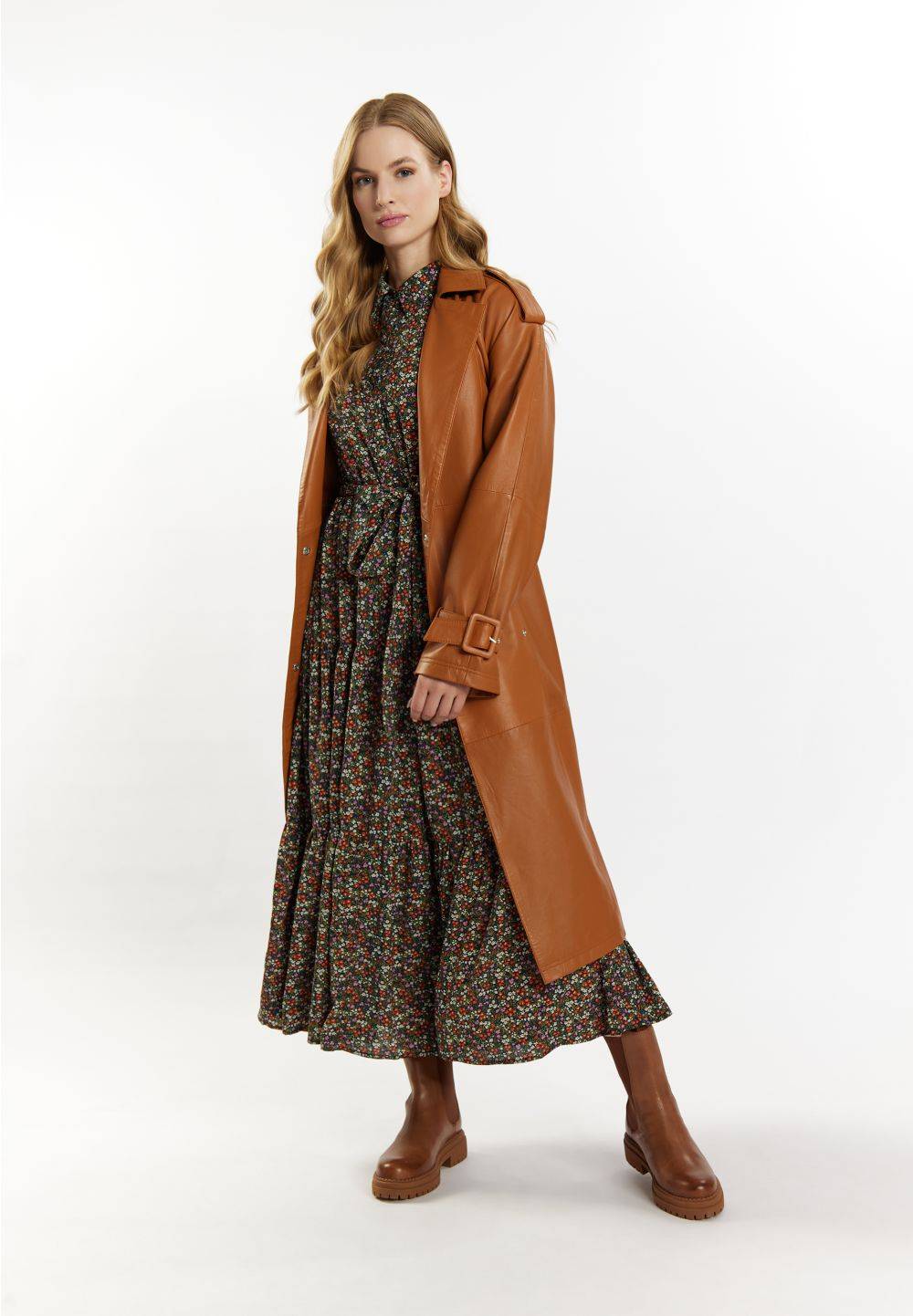 Schmuddelwedda DreiMaster Vintage Trenchcoat aus Leder Saisonale Angebote
