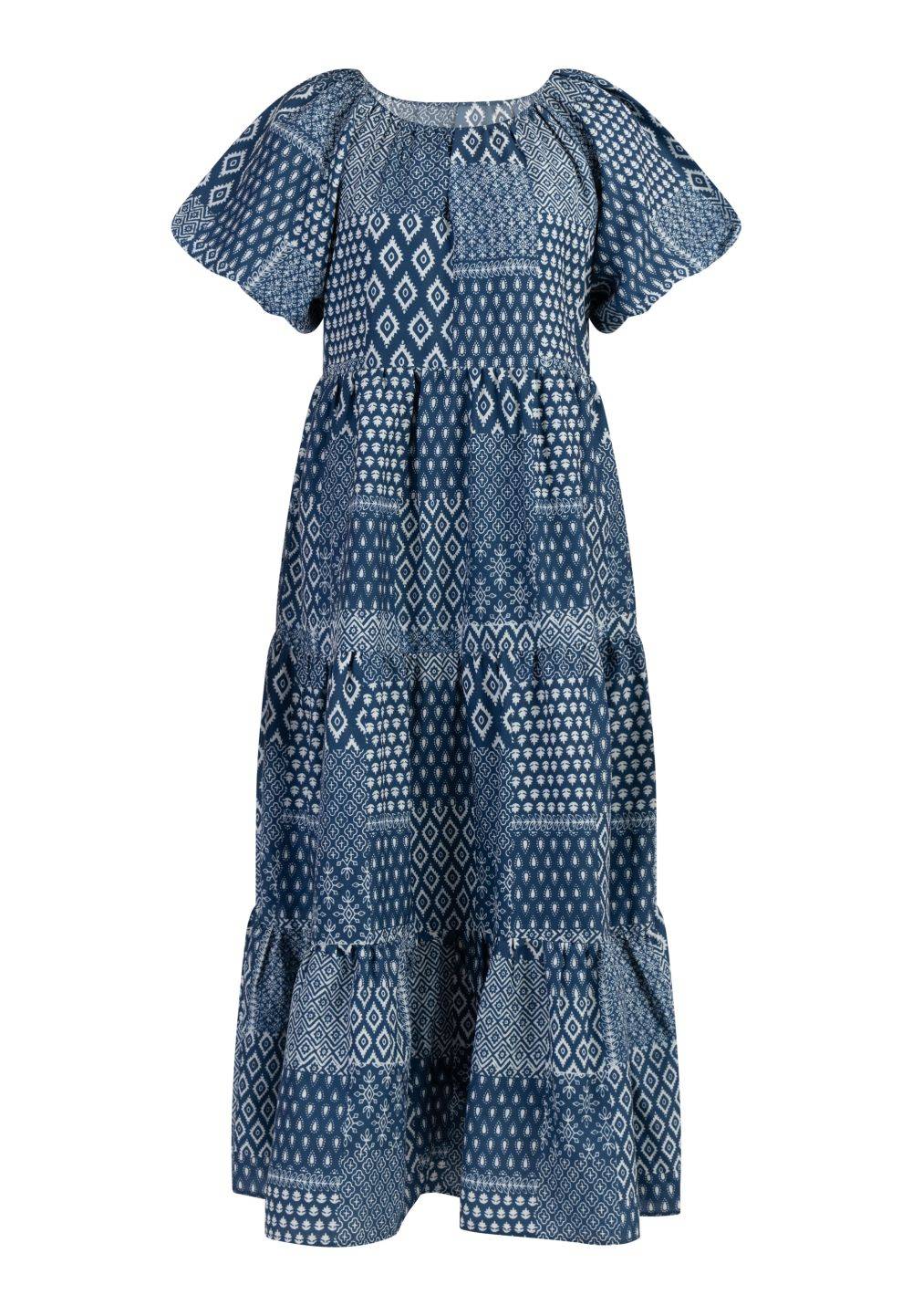 Schmuddelwedda DreiMaster Vintage Kurzarm Maxikleid Sonderangebot der Fabrik